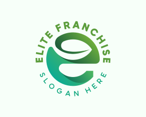 Organic Boutique Letter E  logo design