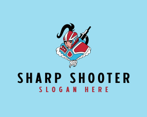 Shooter Assassin Avatar logo design