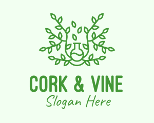 Green Vine Plant logo design