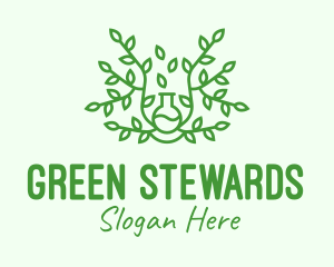 Green Vine Plant logo design