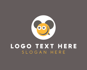 Smiley Bee Ears logo