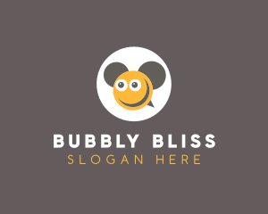 Smiley Bee Ears logo design