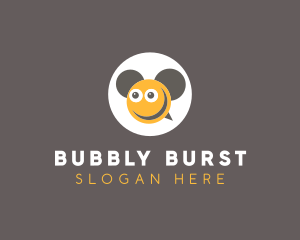 Smiley Bee Ears logo design