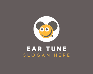 Smiley Bee Ears logo design