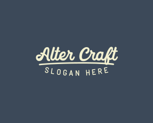 Retro Clothing Business logo design