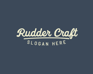 Retro Clothing Business logo design