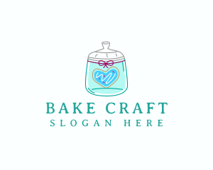 Cookie Love Jar logo design