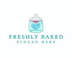 Cookie Love Jar logo design