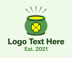 Pot of Gold Clover logo