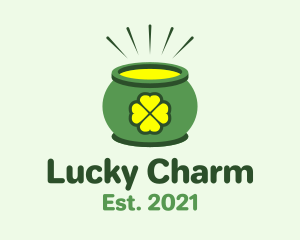 Pot of Gold Clover logo