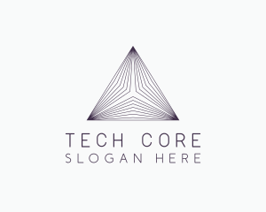 Pyramid Tech Developer logo design