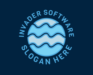 Blue Wave Software logo design