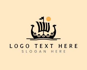 Viking Ship Sailing logo