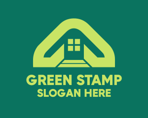 Green Realty House logo design