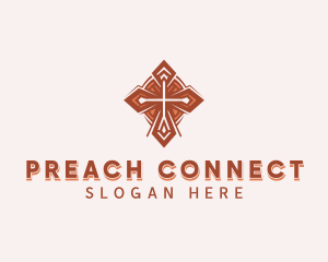 Cross Christian Church logo design