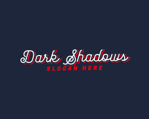 Cursive Shadow Script logo design