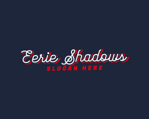 Cursive Shadow Script logo design