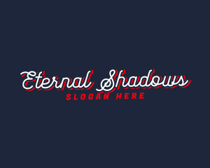 Cursive Shadow Script logo design