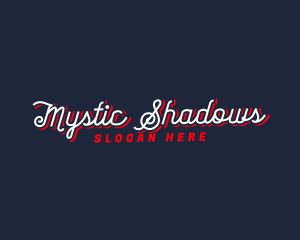 Cursive Shadow Script logo design