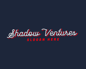 Cursive Shadow Script logo design