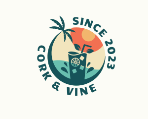 Beach Refreshment Bar logo design