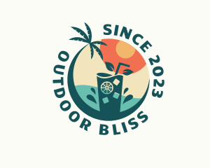 Beach Refreshment Bar logo design