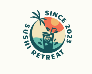 Beach Refreshment Bar logo design