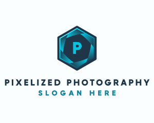 Photo Camera Shutter logo design