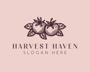 Farm Harvest Tomatoes logo design