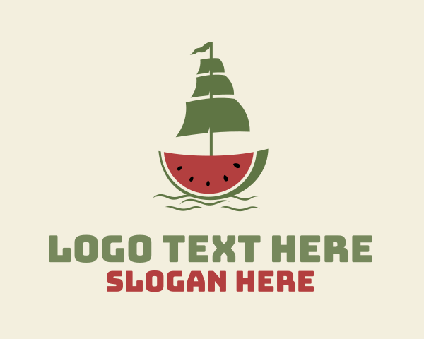 Sliced Watermelon Ship logo