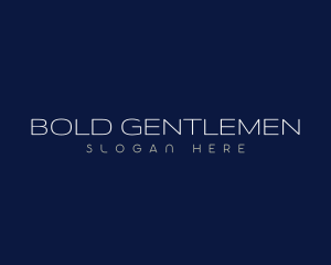 Modern Masculine Business logo design