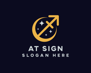 Sagittarius Zodiac Sign logo design