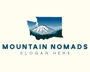 Washington Snow Mountain logo design