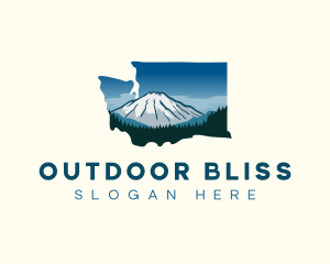 Washington Snow Mountain logo design