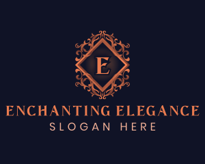 Elegant Floral Crest logo design