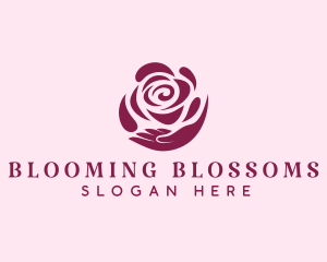 Flower Rose Wellness  logo design