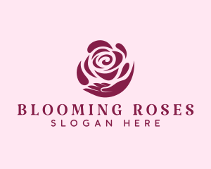 Flower Rose Wellness  logo design