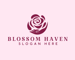 Flower Rose Wellness  logo design