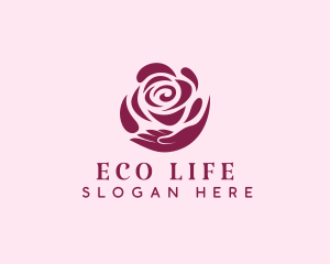 Flower Rose Wellness  logo design