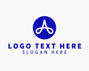 Triangle Loop Letter A logo