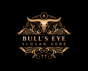 Bull Horn Cattle logo design