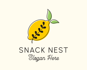 Natural Lemon Leaf logo design