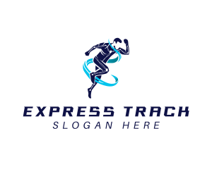 Running Athlete Exercise logo design