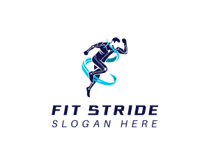 Running Athlete Exercise logo design