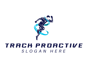 Running Athlete Exercise logo design