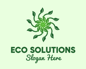 Environment Leaf Sun logo