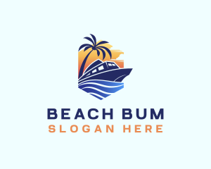 Beach Wave Cruise logo design