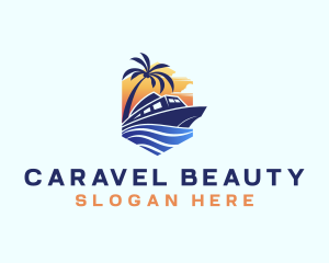 Beach Wave Cruise logo design