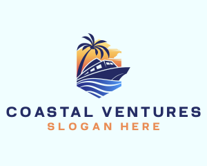 Beach Wave Cruise logo design