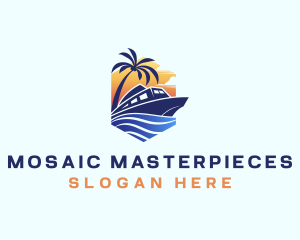 Beach Wave Cruise logo design